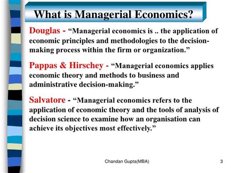 Application of Managerial Economics Image